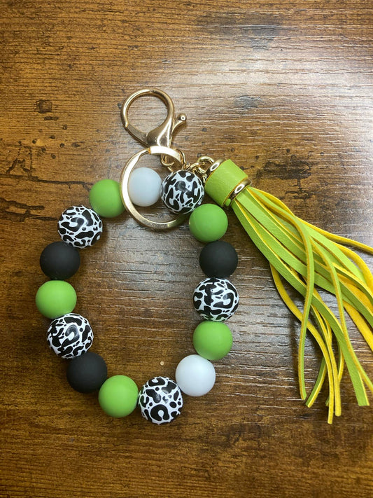 Lime green keychain